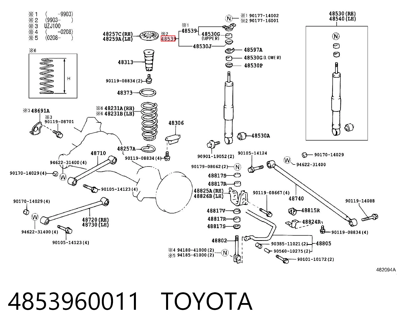 4853960011 Toyota