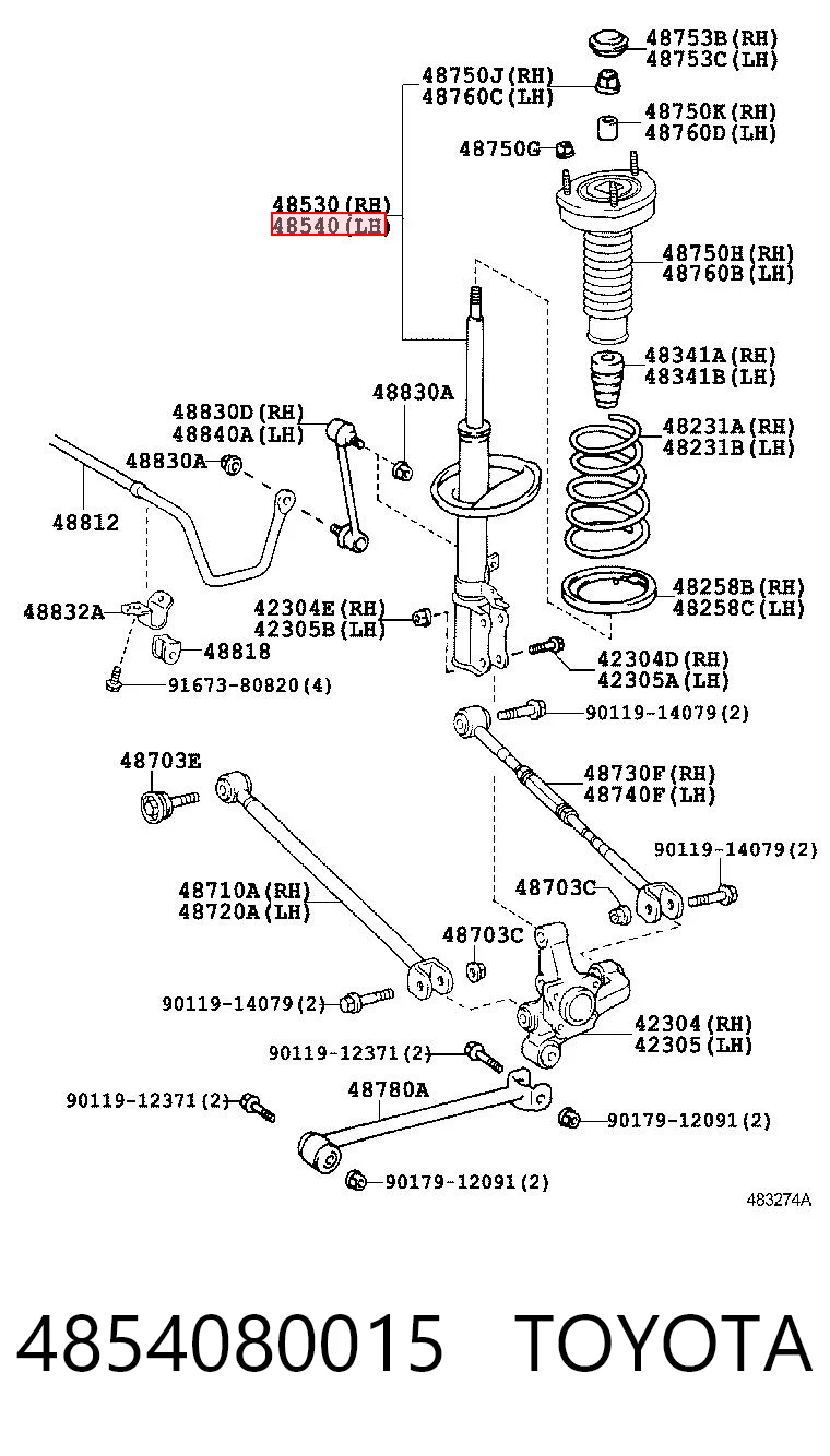 4854080015 Toyota