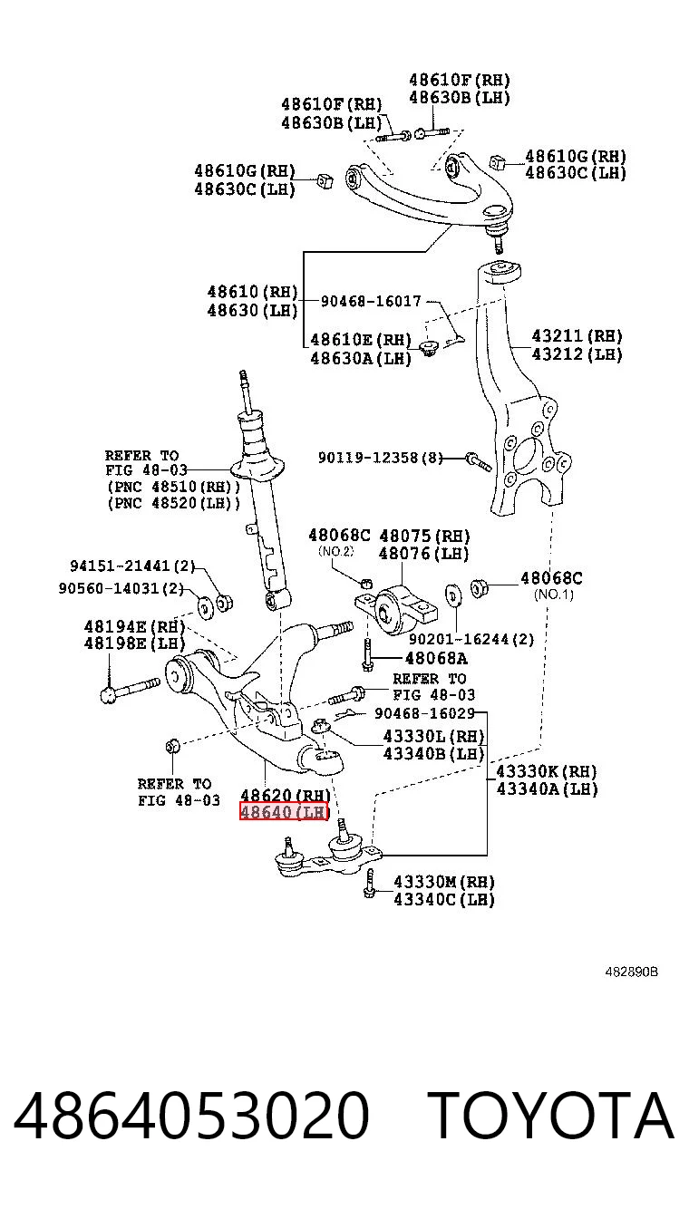 4864053020 Toyota