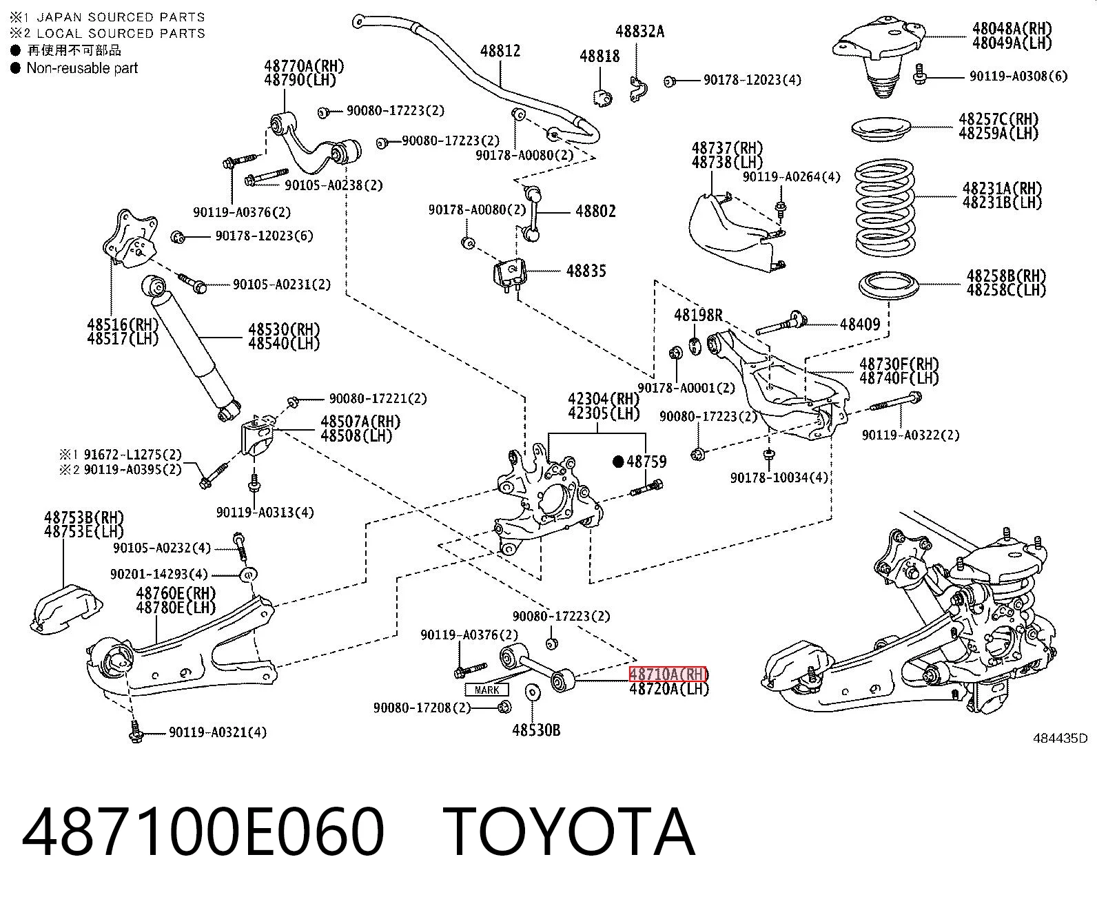 487100E060 Toyota 