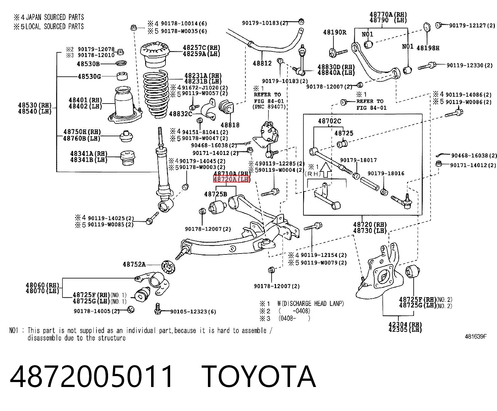 4872005011 Toyota