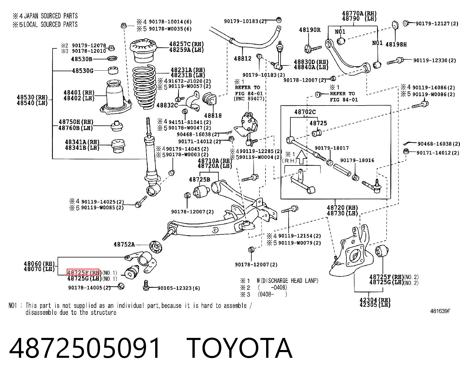 4872505091 Toyota