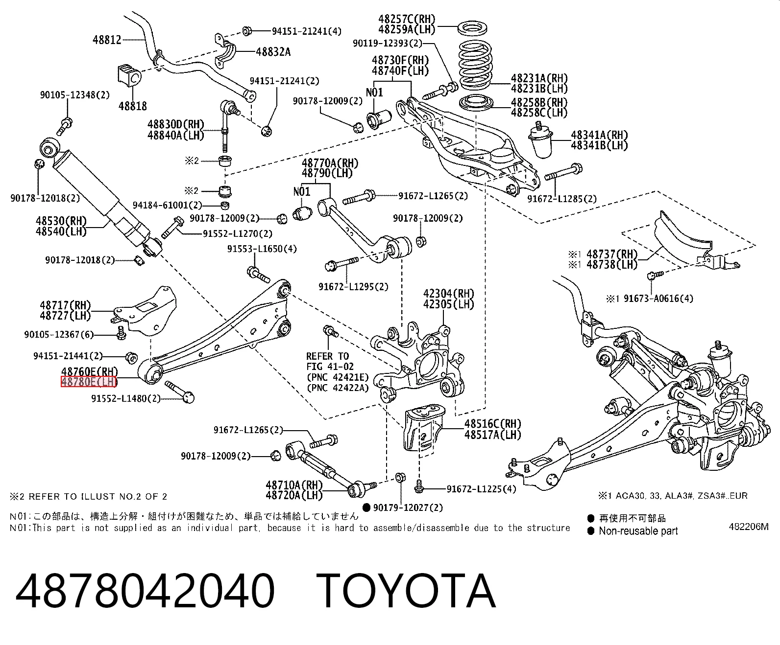 4878042040 Toyota