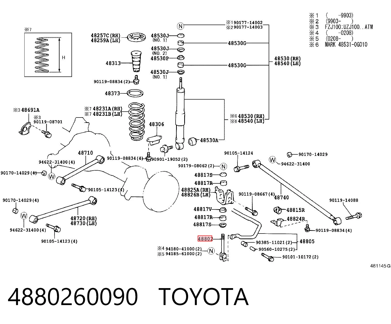 4880260090 Toyota