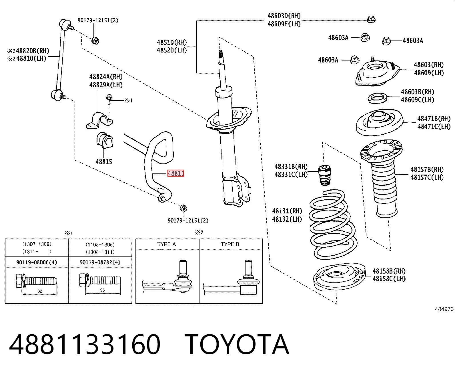 4881133160 Toyota