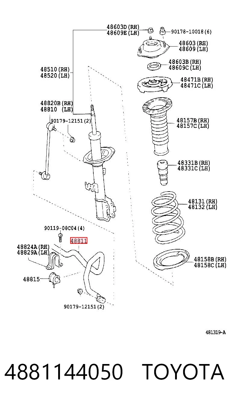 Kupić Stabilizator przedni Toyota Avensis LCM w dobrej cenie
