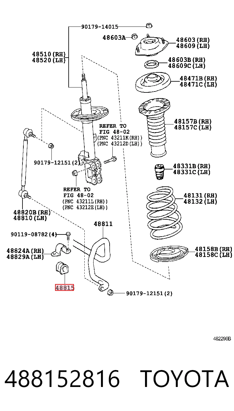 Do koszyka Tuleja stabilizatora przedniego Lexus ES 350 GSV40