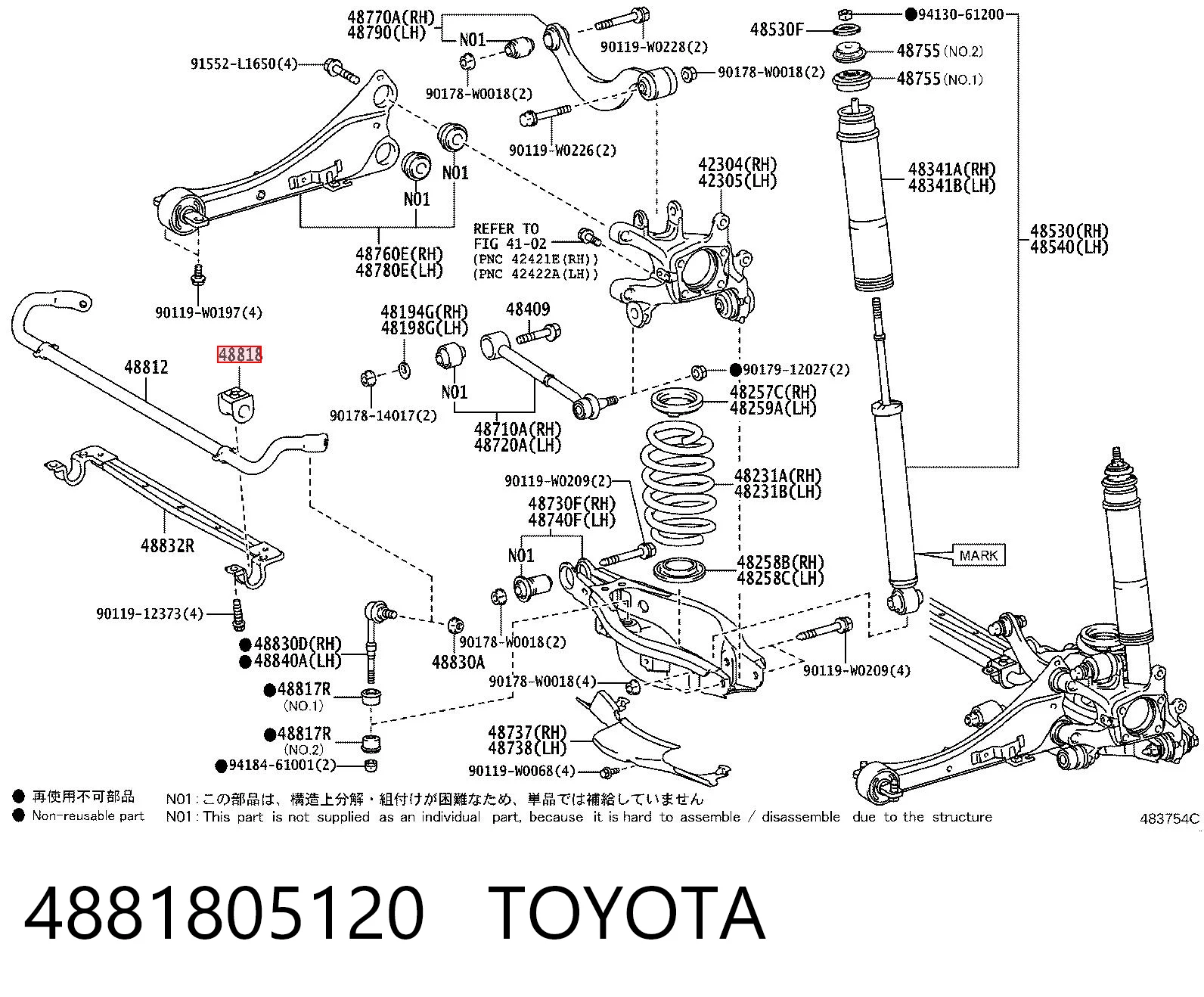 4881805120 Toyota