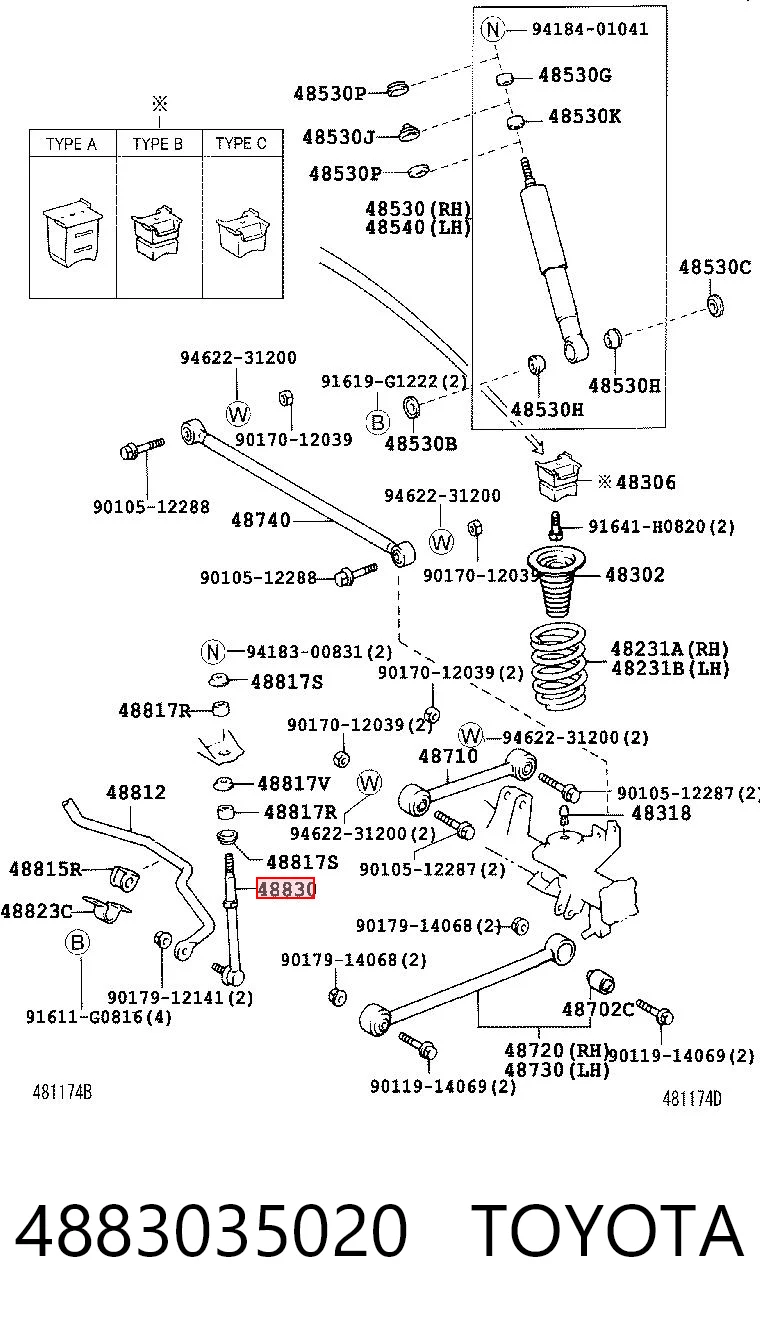 4883035020 Toyota