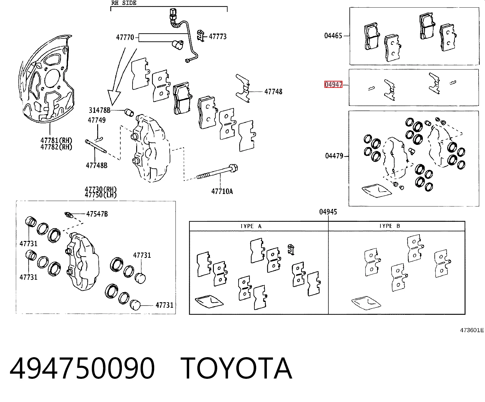 494750090 Toyota