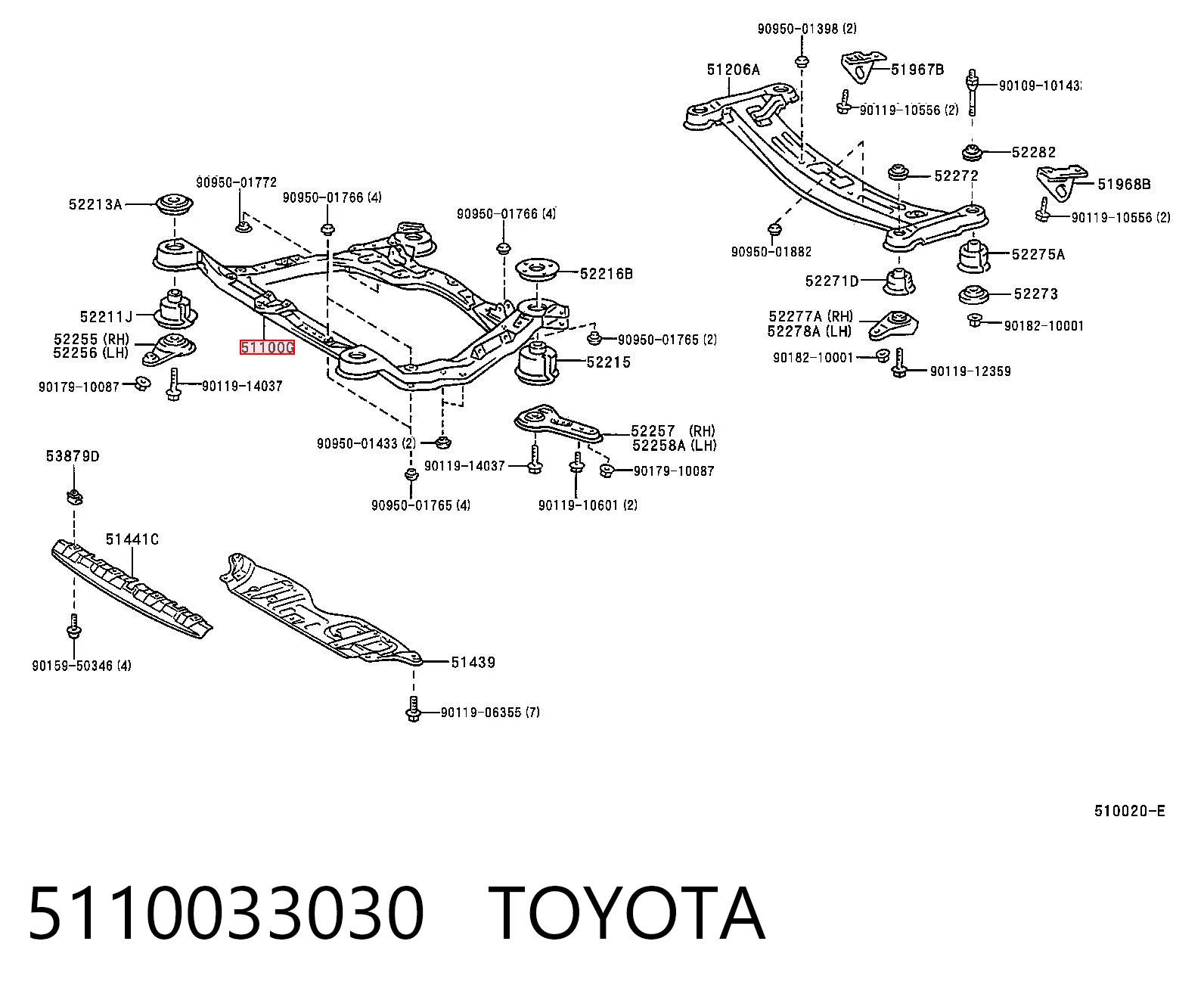 Kupić Korpus osi przedniej Toyota Camry V20 w dobrej cenie