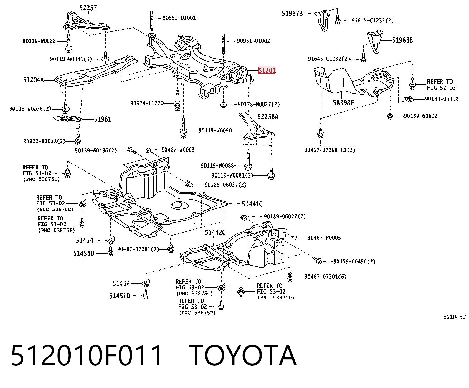 512010F011 Toyota