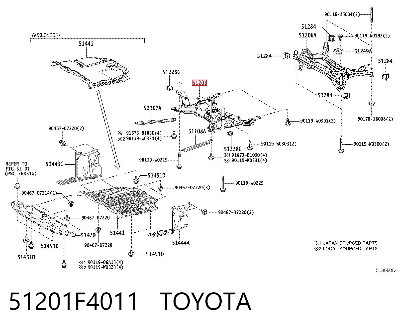 Korpus osi przedniej Toyota C-HR hatchback (X10) (2016 - 2023) cena, od 265,51 USD