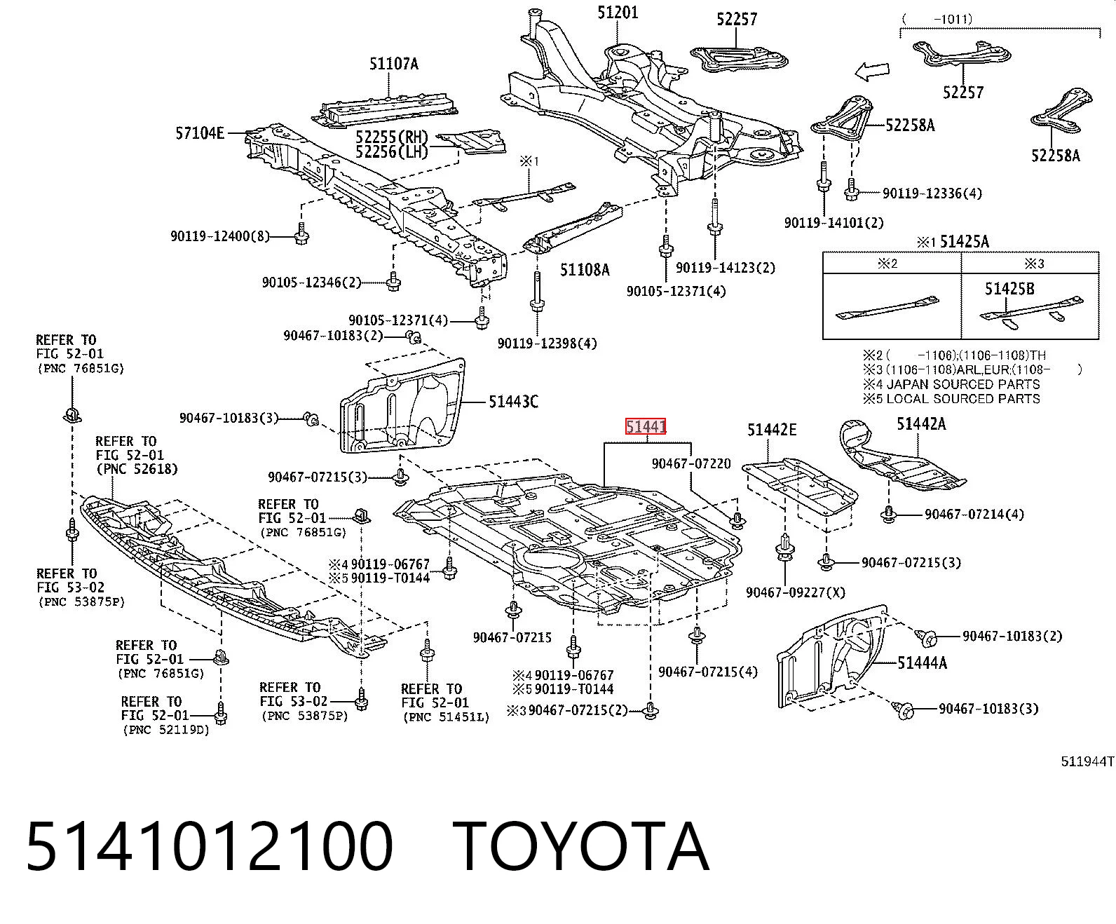Osłona silnika, miski (przedziału silnika) do Toyota Prius  ZVW30