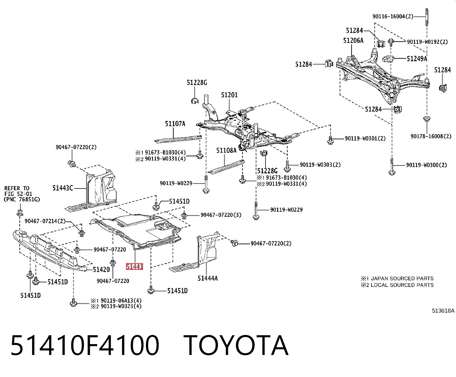 Kupić Osłona silnika, miski (przedziału silnika) Toyota C-HR  X10 w dobrej cenie