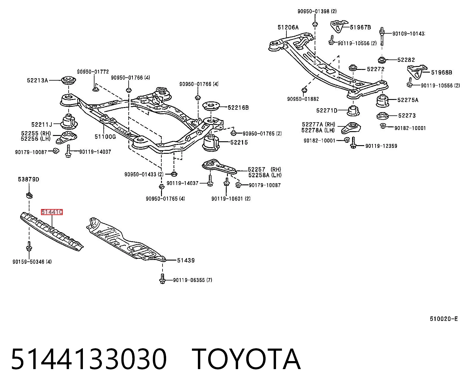 Kupić Osłona silnika, miski (przedziału silnika) Toyota Camry  V20 w dobrej cenie