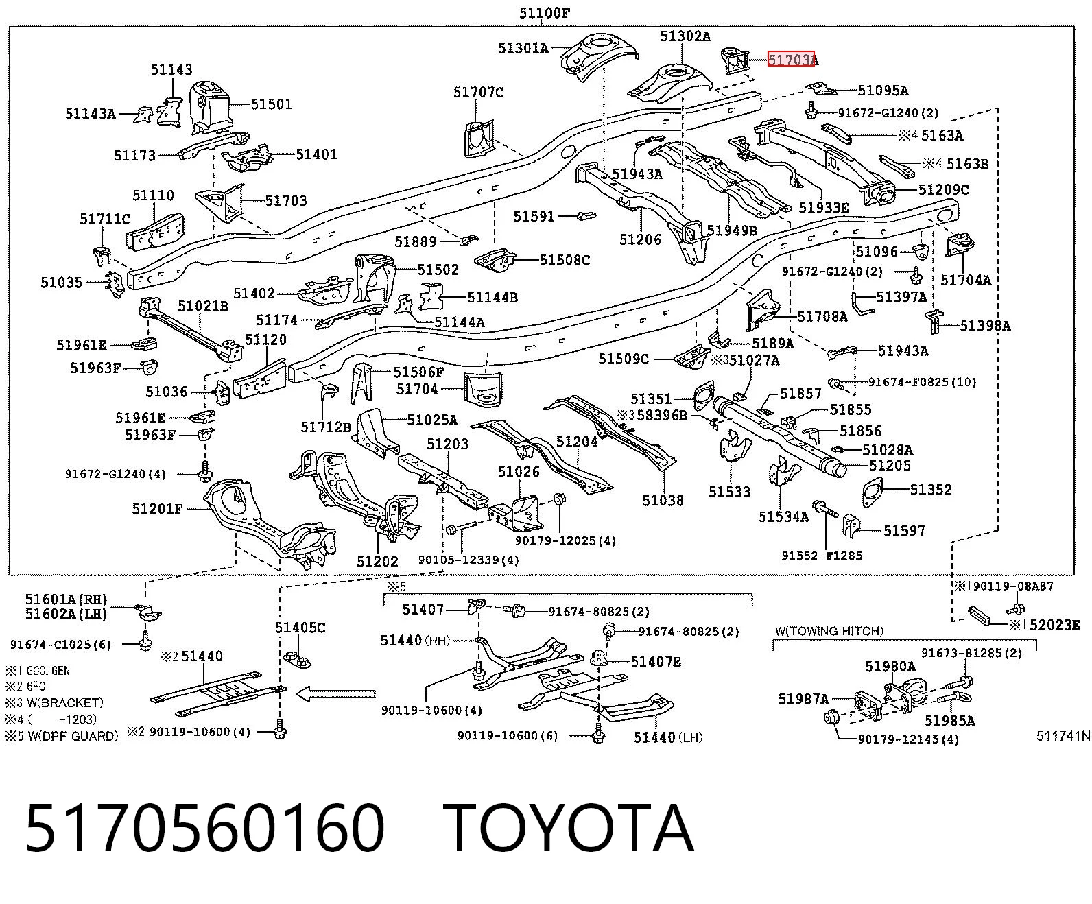 5170560160 Toyota