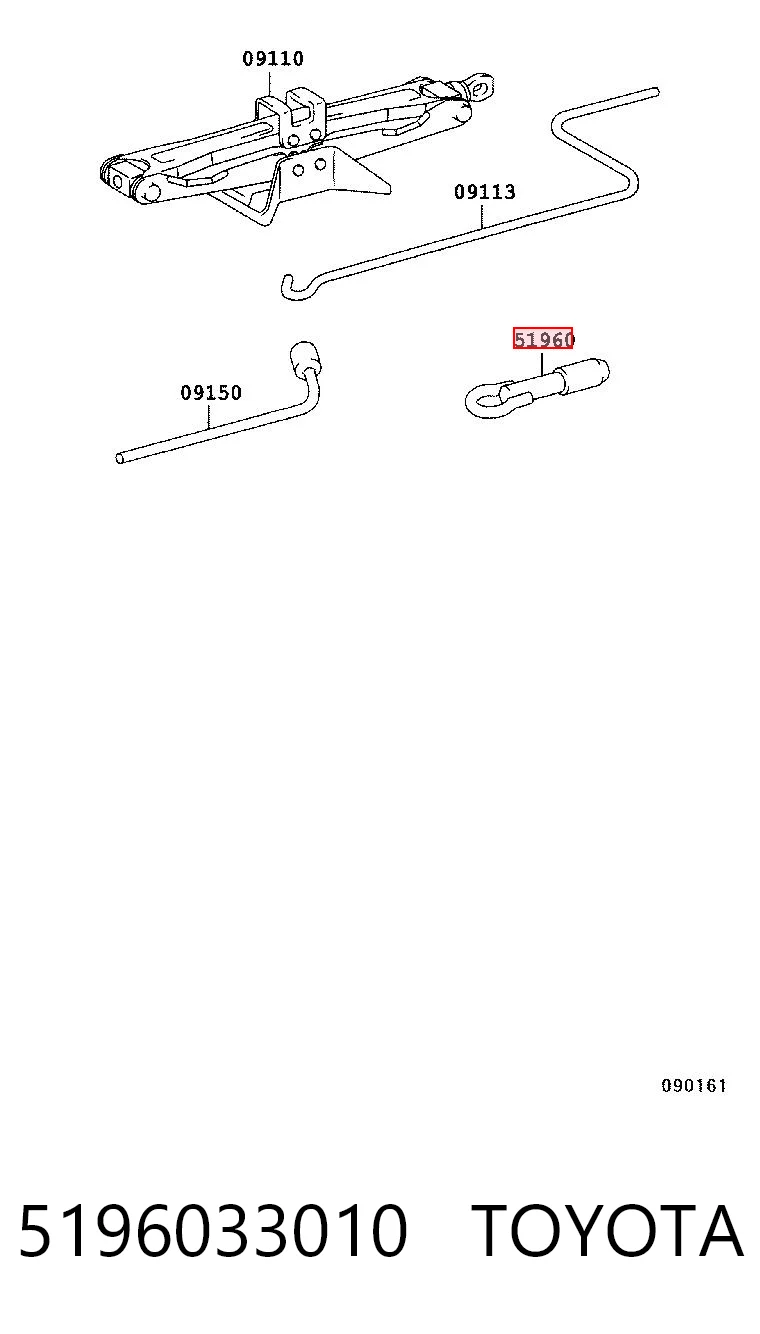 5196033010 Toyota Hak holowniczy