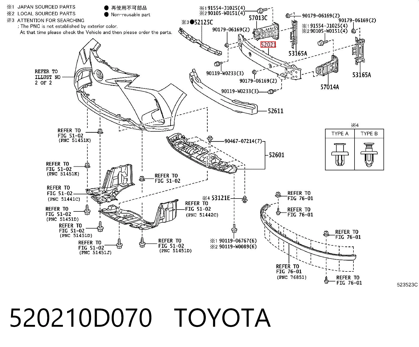 520210D070 Toyota