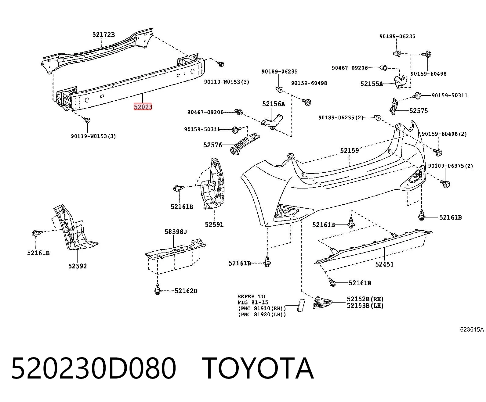 520230D080 Toyota