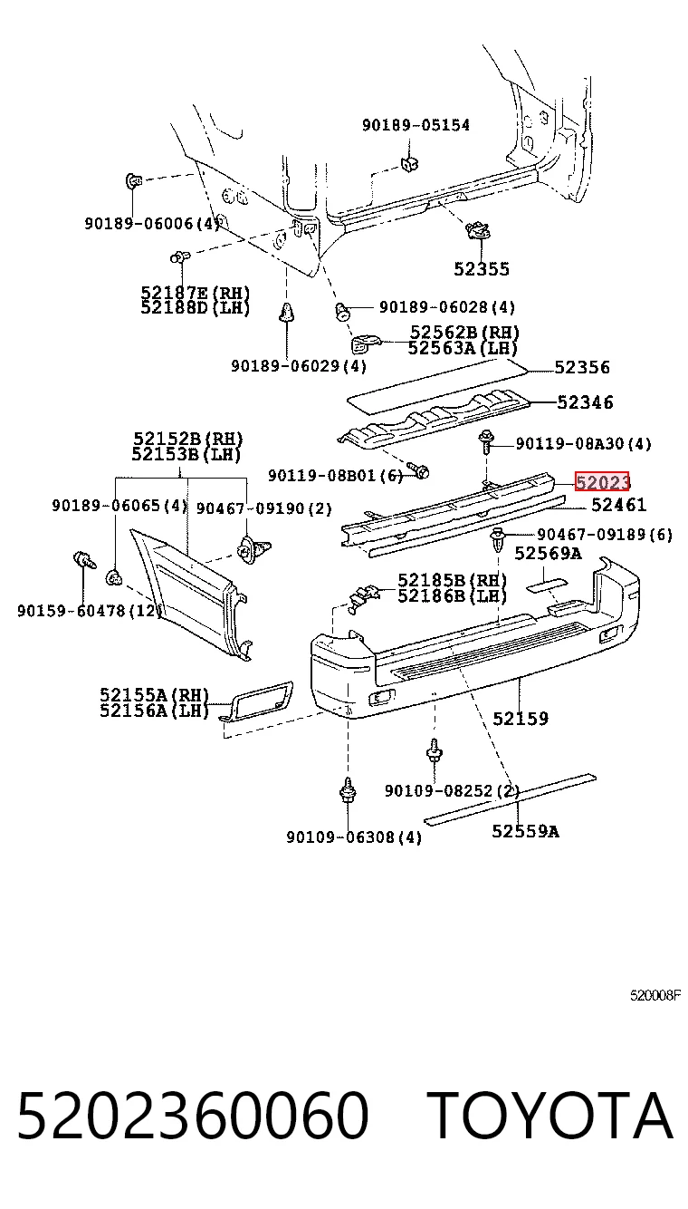 Kupić Wzmocnienie zderzaka tylnego Toyota Land Cruiser J9 w dobrej cenie