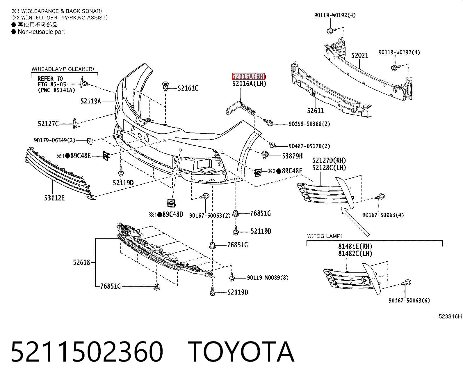 5211502360 Toyota