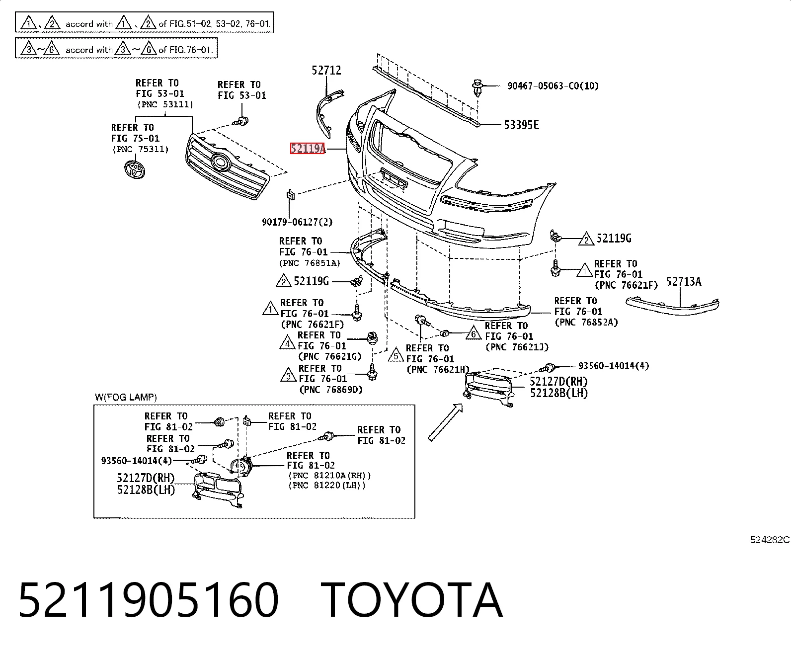 5211905160 Toyota