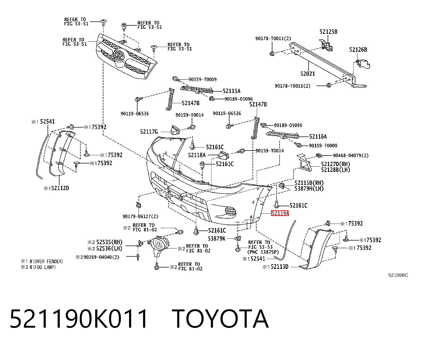 Zderzak przedni Toyota Hilux ulec poprawie (N) (1983 - 2005) cena, od 71,96 USD