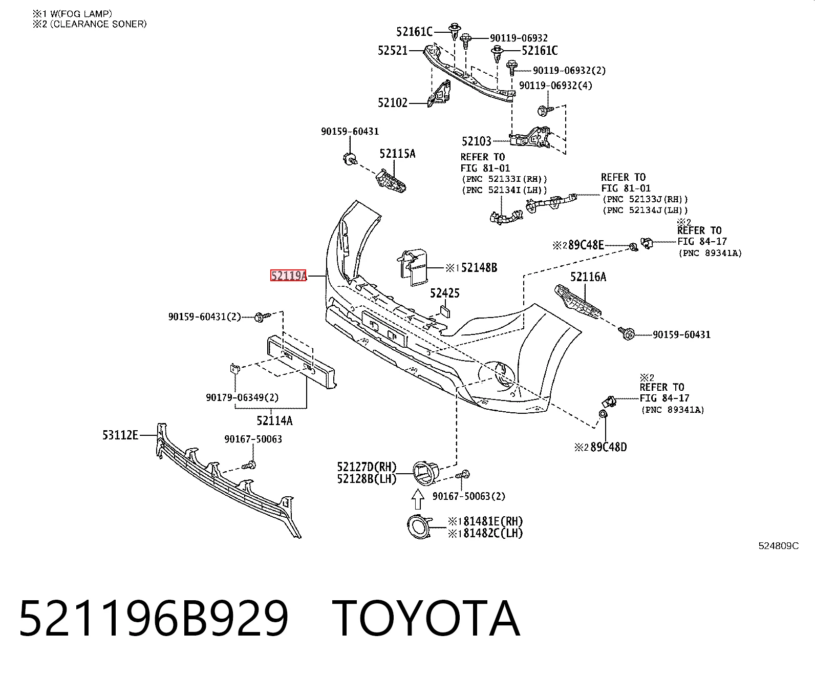 Do koszyka Zderzak przedni Toyota Land Cruiser PRADO J150