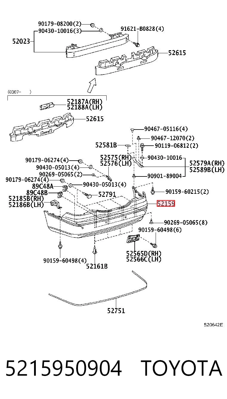 Zderzak tylny do Lexus LS  UCF30
