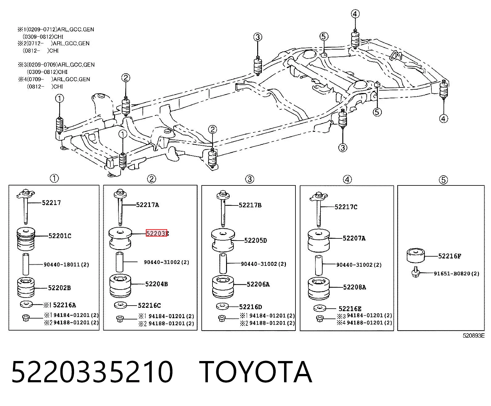5220335210 Toyota