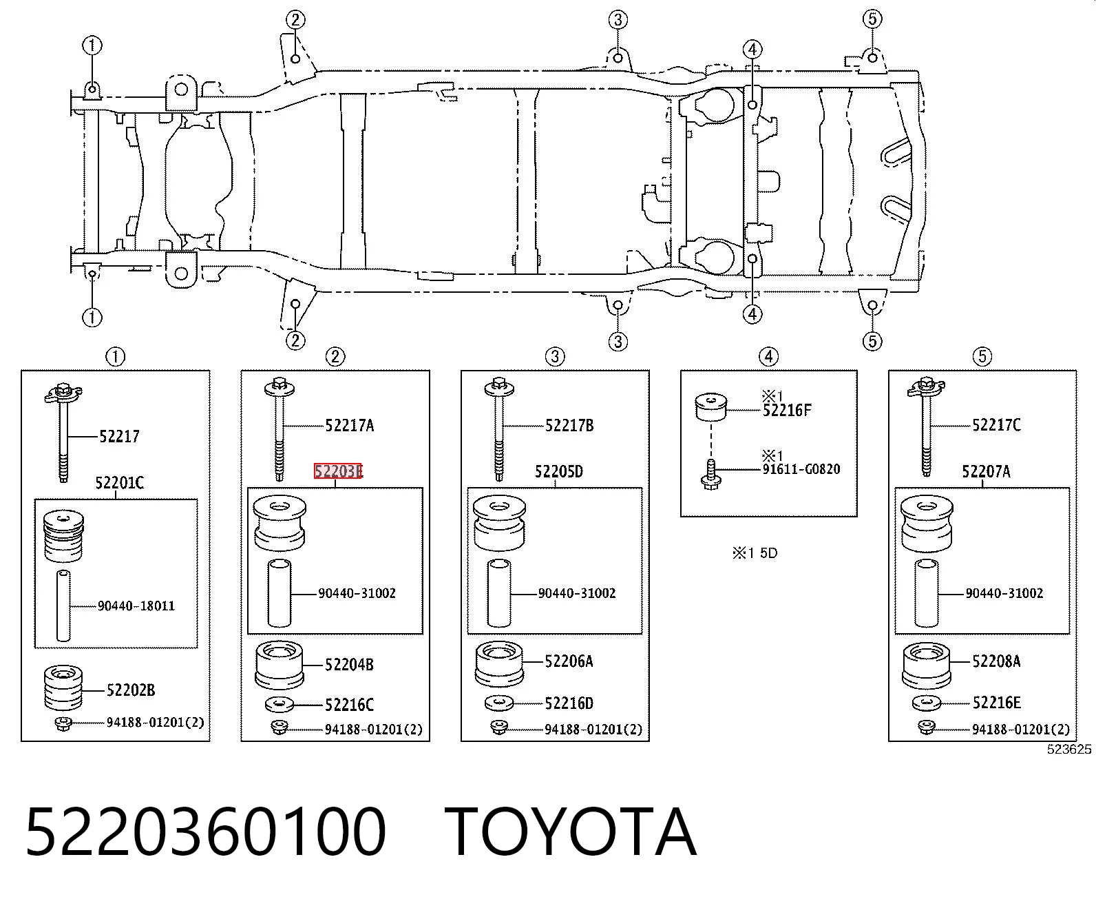 5220360100 Toyota