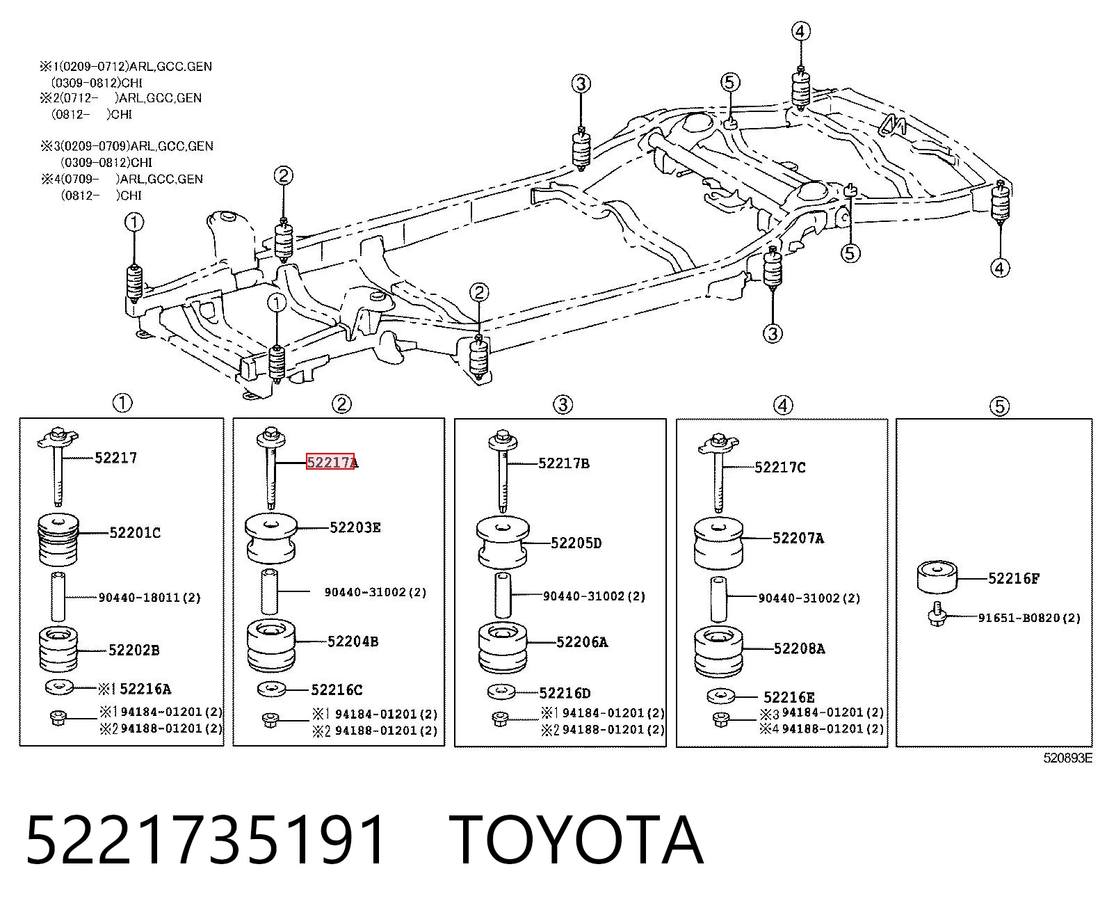 5221735191 Toyota