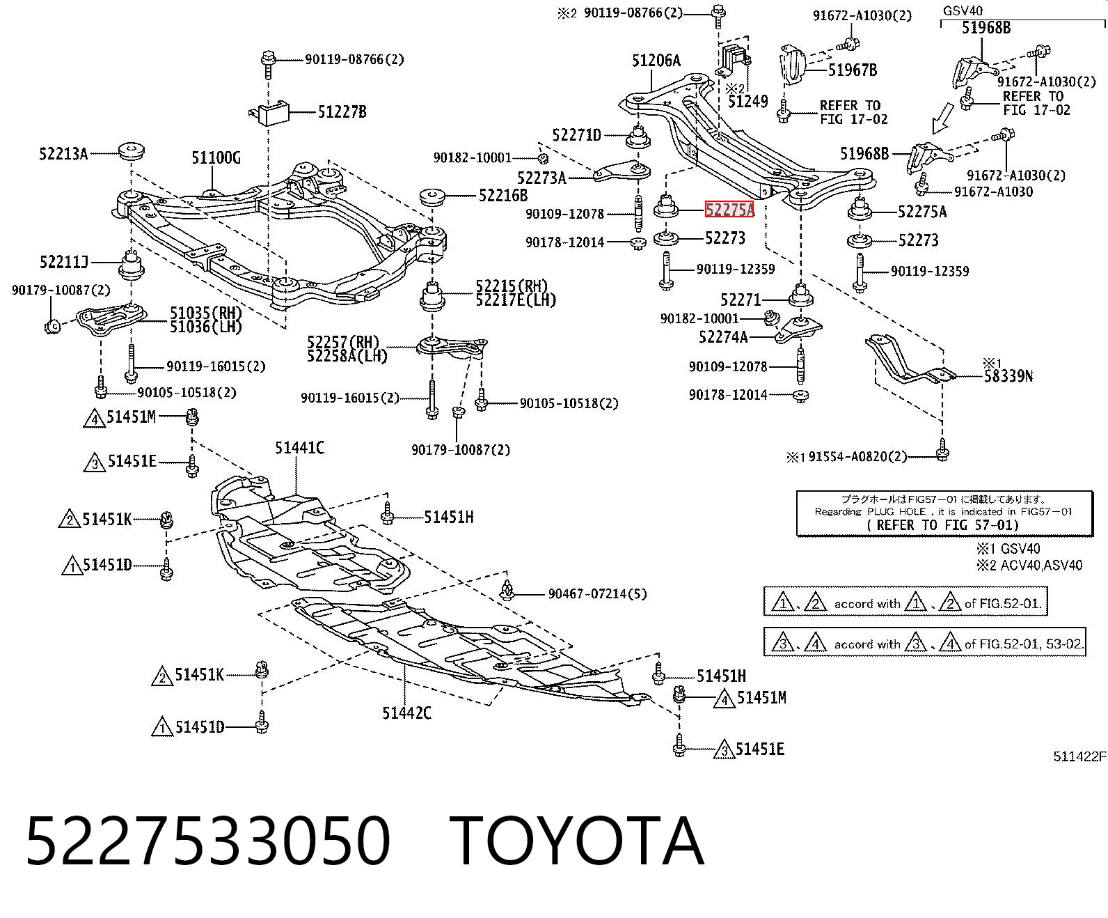 Cena części Camry sedana