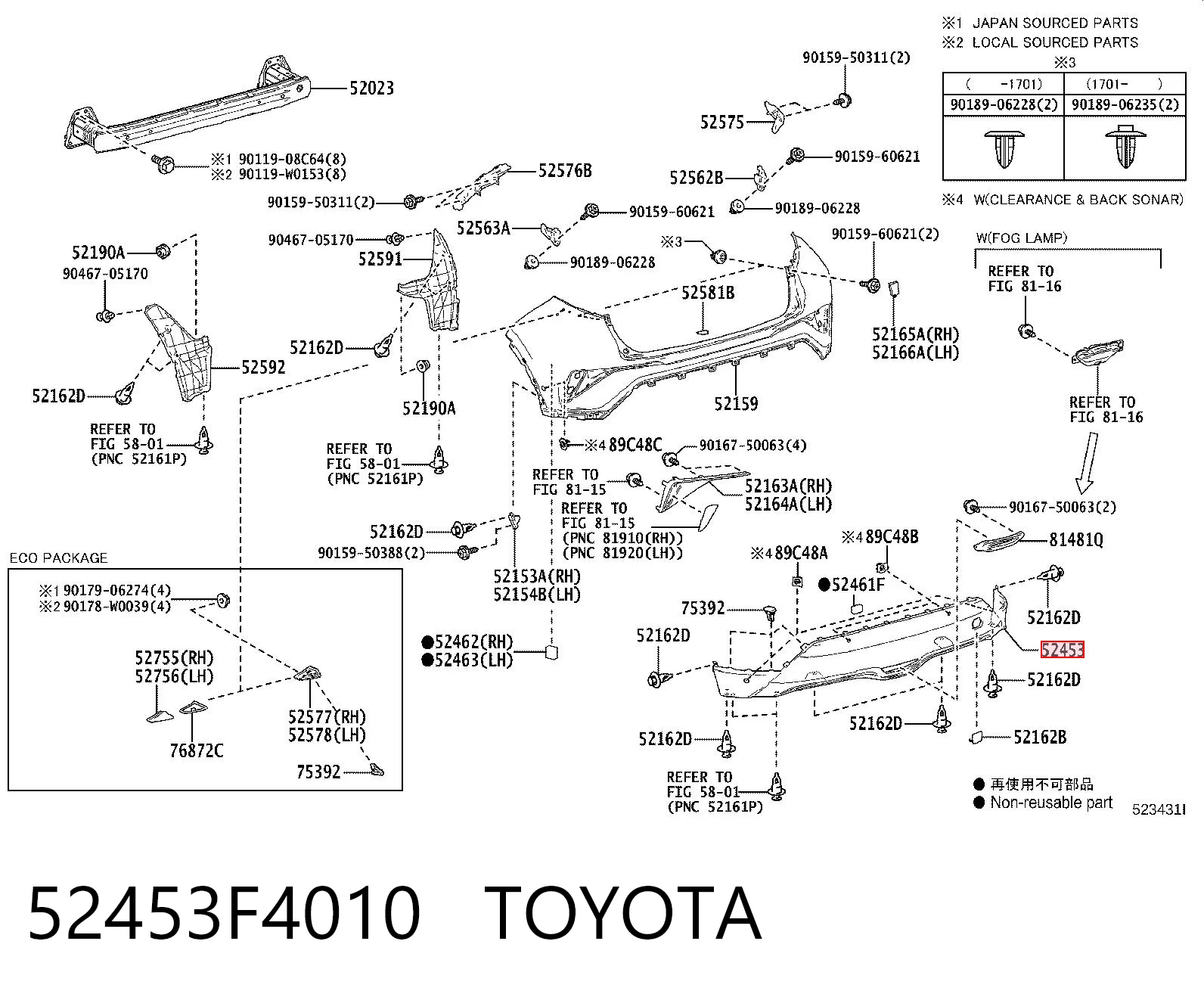 52453F4010 Toyota