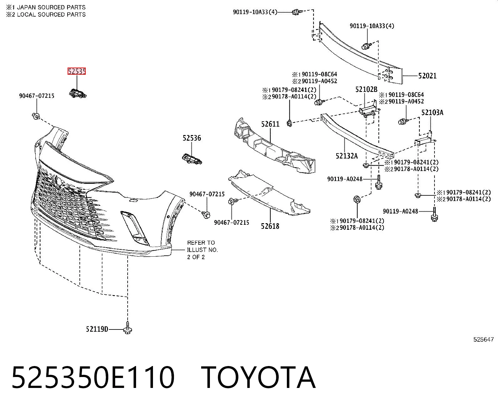 525350E110 Toyota