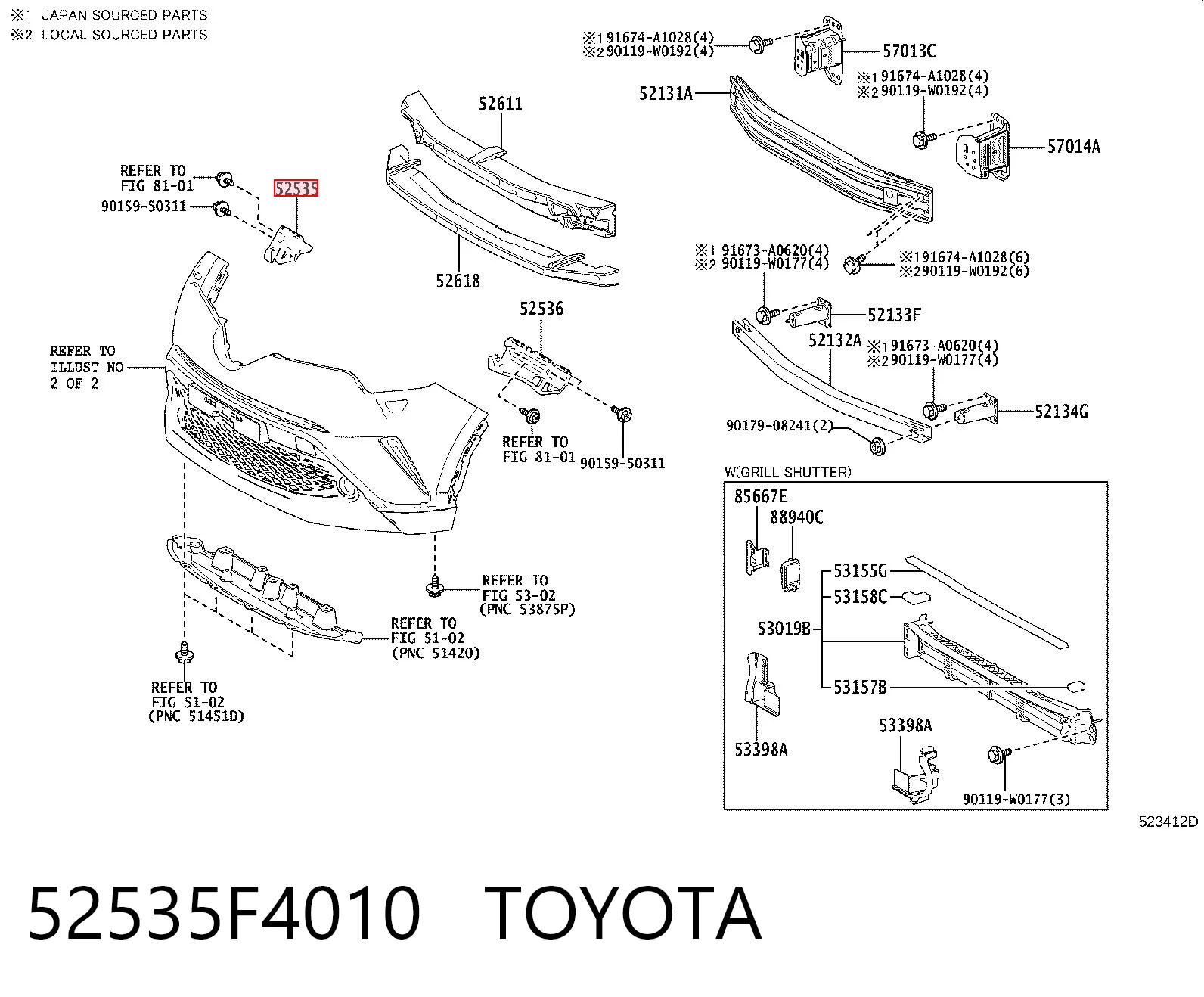 52535F4010 Toyota
