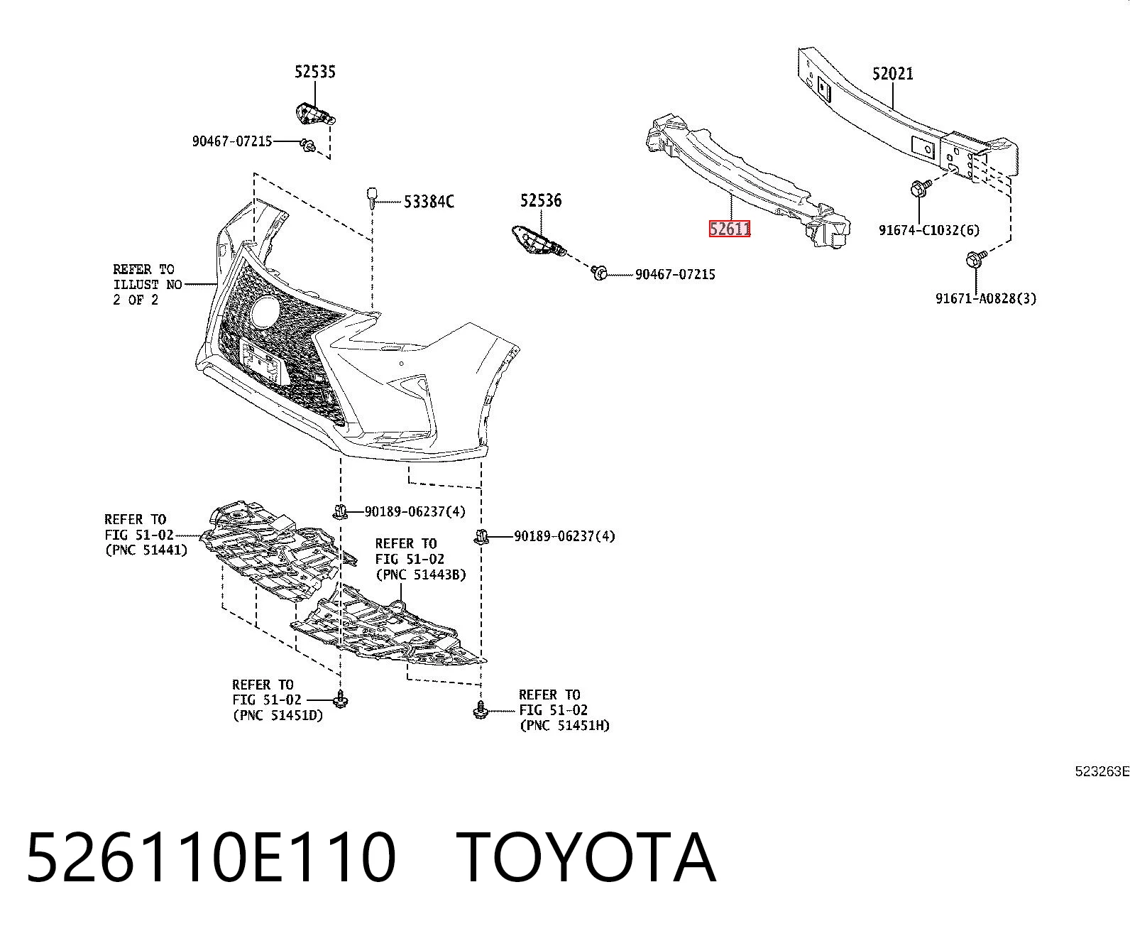 526110E110 Toyota
