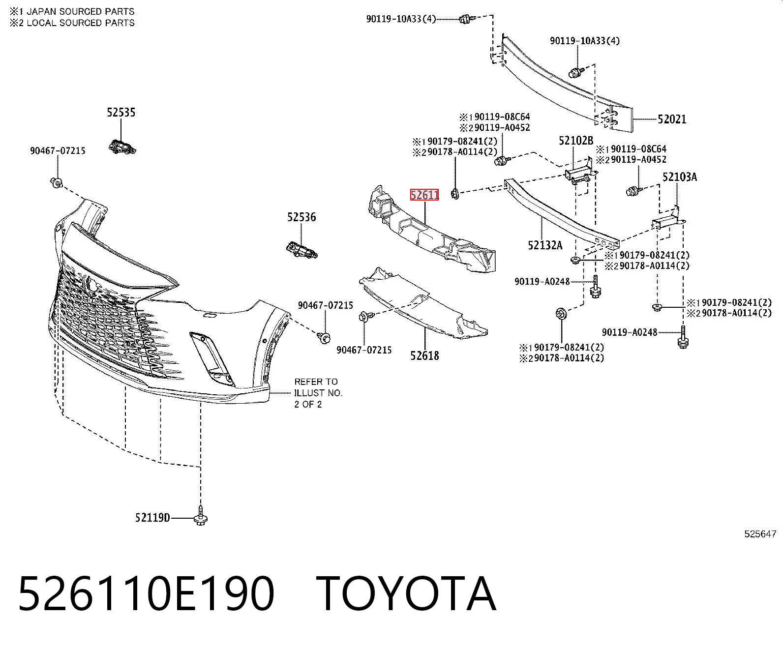 526110E190 Toyota