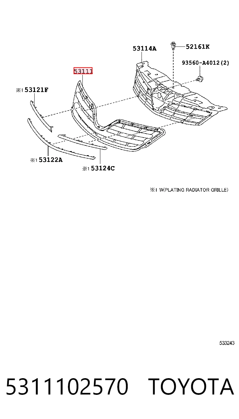 5311102570 Toyota