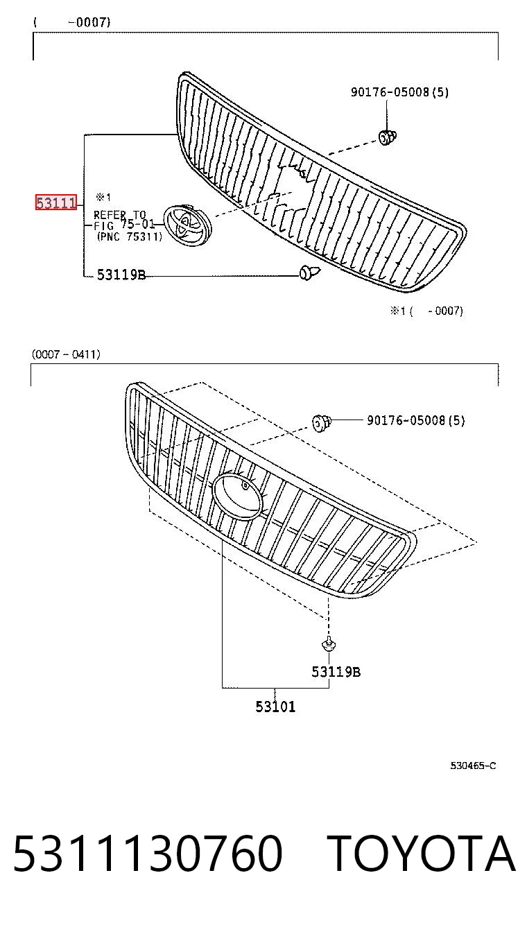 Atrapa chłodnicy do Lexus GS JZS160