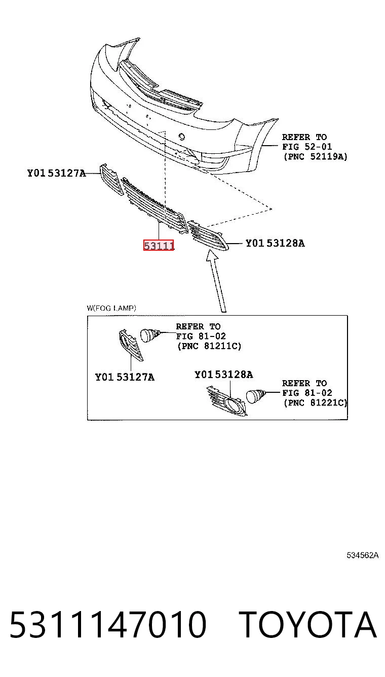 Atrapa chłodnicy do Toyota Prius  NHW20