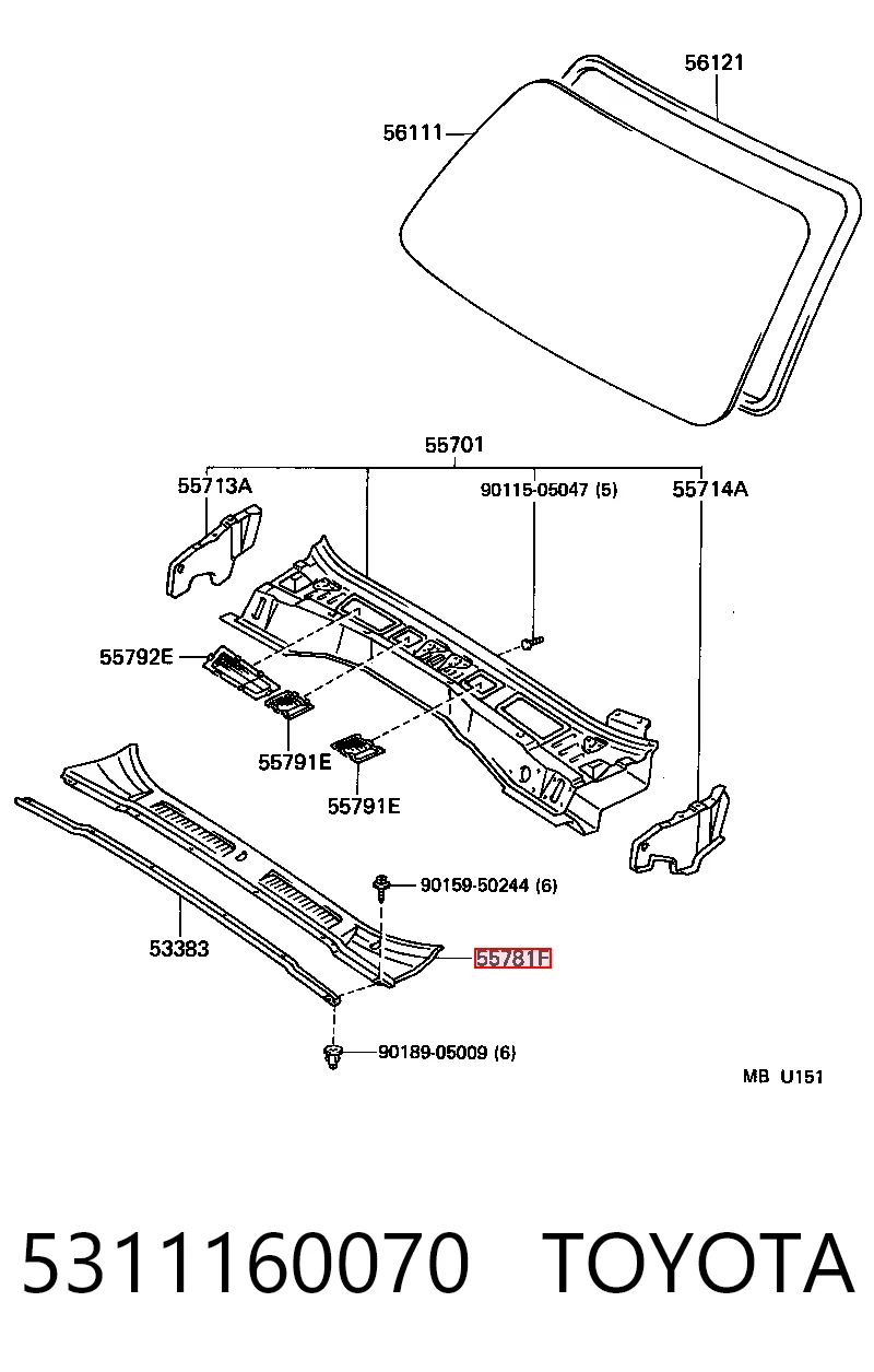 Atrapa chłodnicy do Toyota Land Cruiser 80 J8