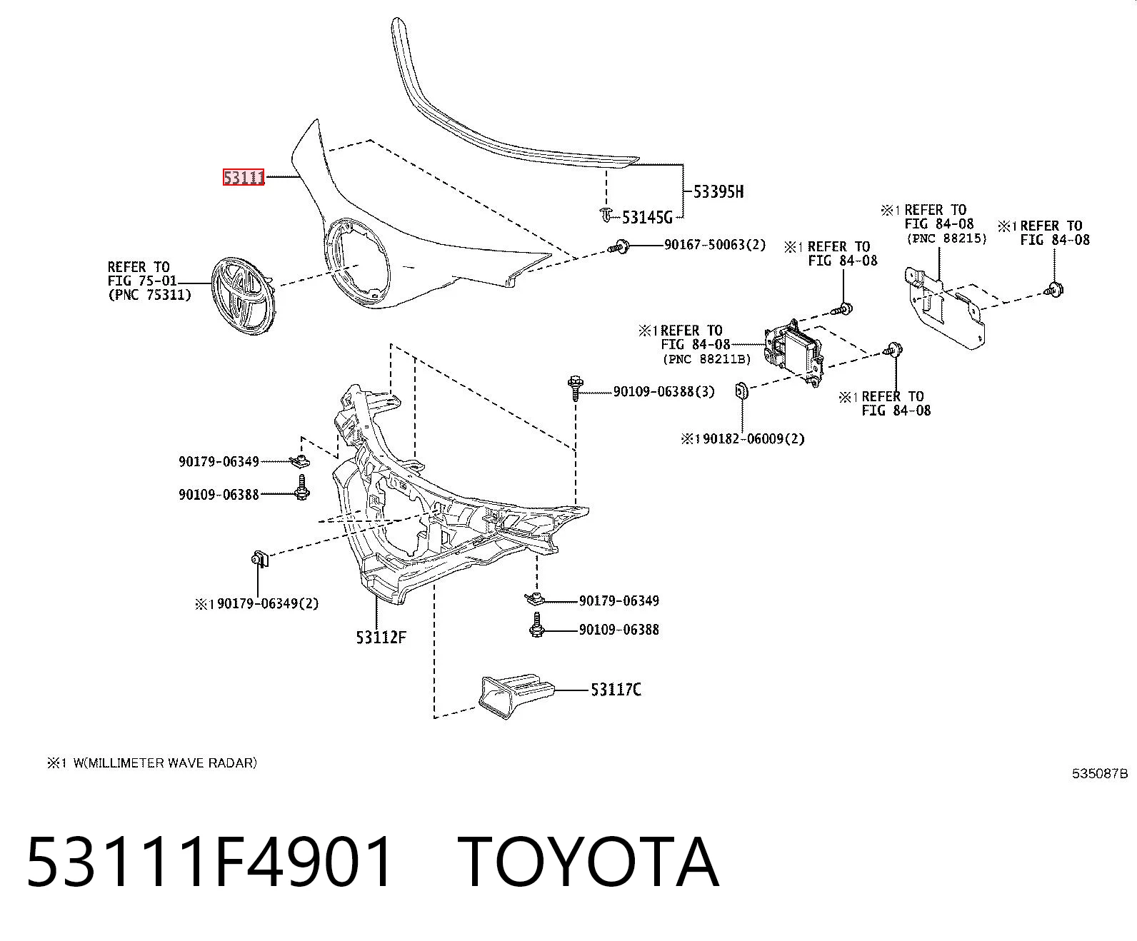 Atrapa chłodnicy Toyota C-HR hatchback (X10) (2016 - 2023) cena, od 38,47 USD