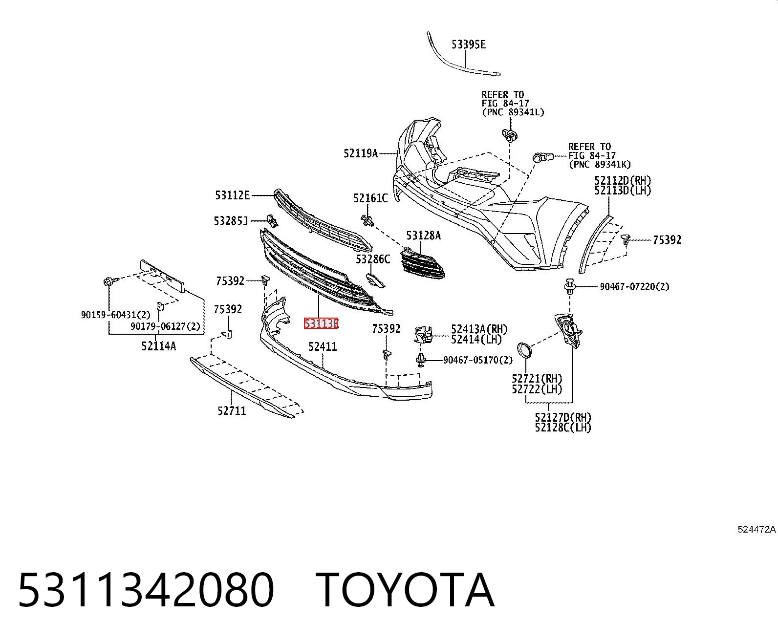 5311342080 Toyota