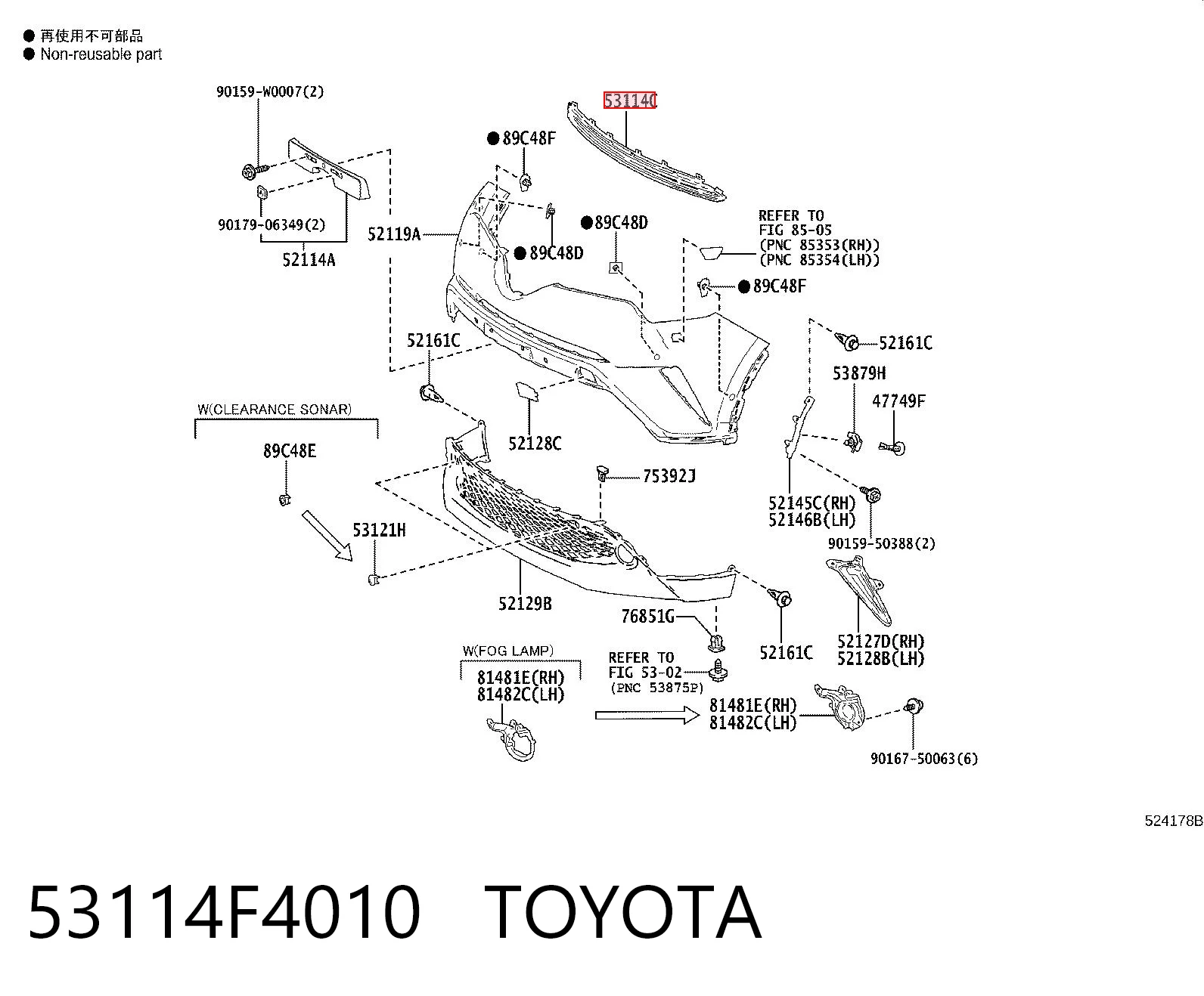 53114F4010 Toyota