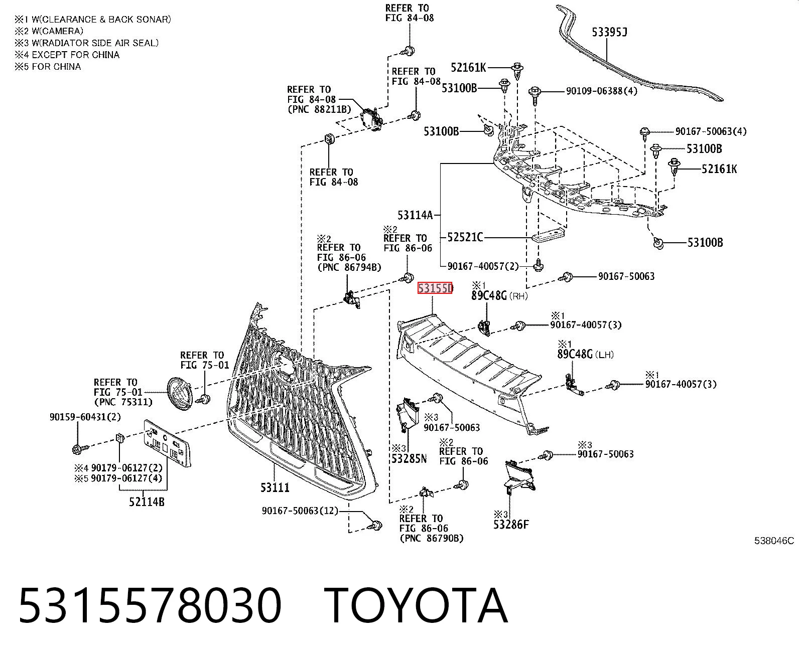 5315578030 Toyota