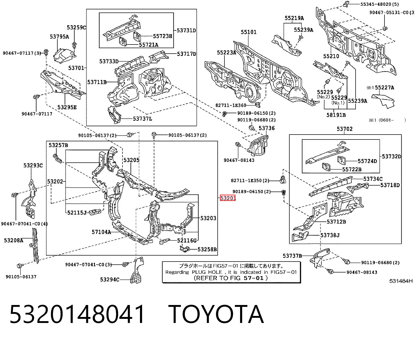 5320148041 Toyota