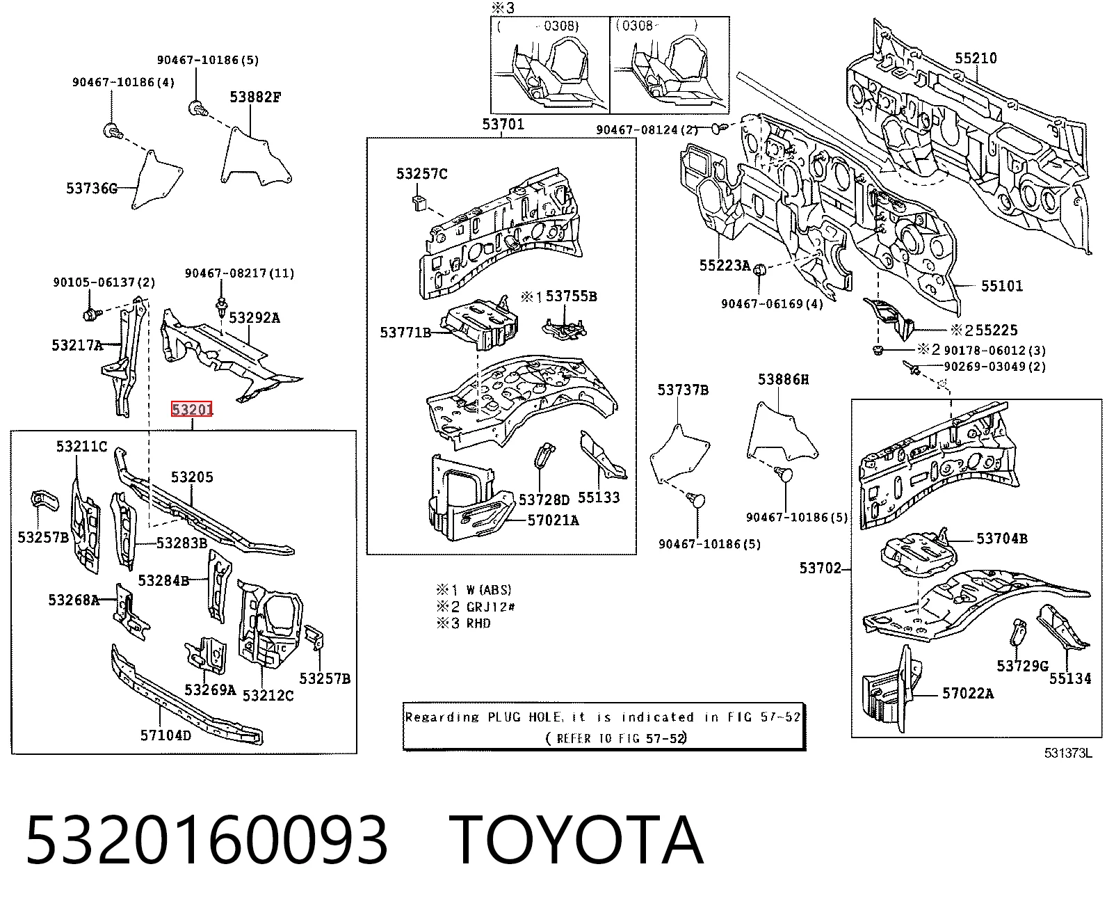 Osłona chłodnicy kompletna (panel mocowania reflektorów) do Toyota Land Cruiser J12