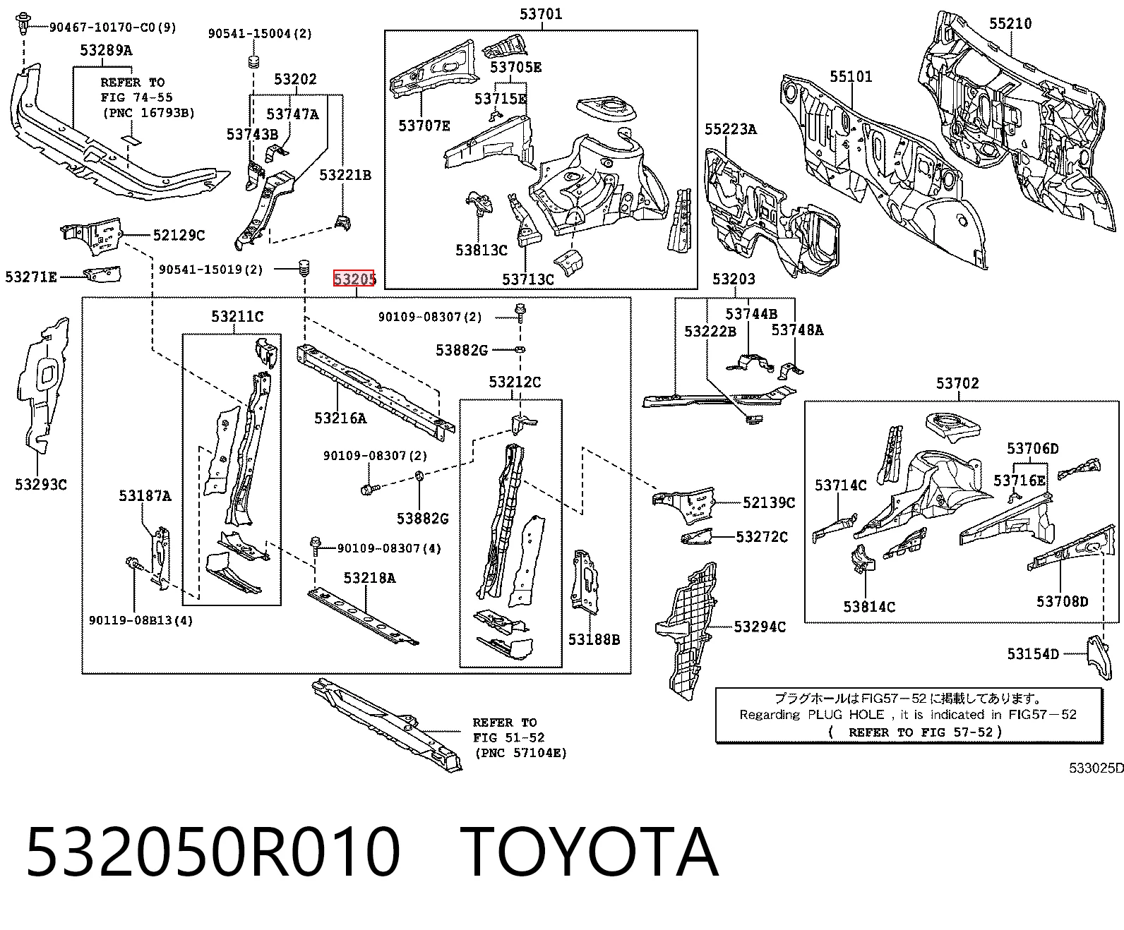 Osłona chłodnicy kompletna (panel mocowania reflektorów) do Toyota RAV4 III A3